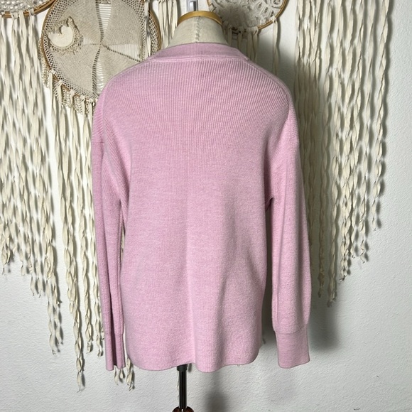 Lululemon. Pink Merino Wool Ribbed Crewneck Sweater - Picture 8 of 14